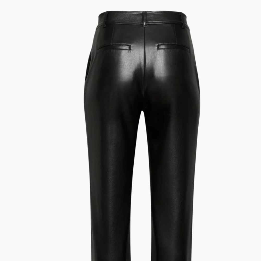 Aritzia command straight wide leg pant black 12